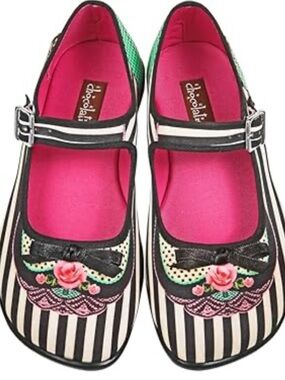 Hot Chocolate Design Chocolaticas Dafne Mary Jane Flats EU 35 US 5.5 Like New
